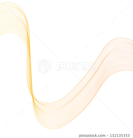 Light orange wave of an abstract transparent ribbon on a white background. Eps 10 Light orange wave of an abstract transparent ribbon on a white background. Eps 10 132135353
