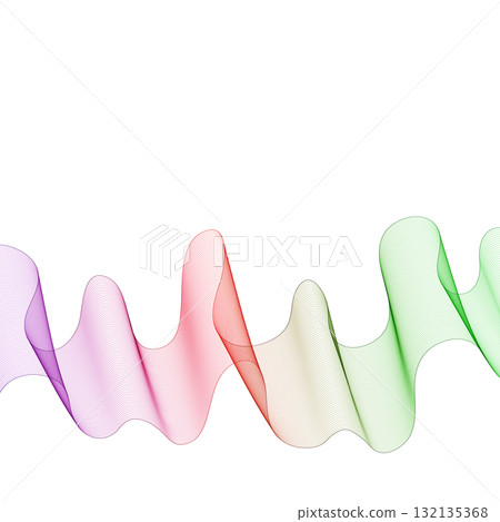Abstract colorful wave with smooth lines. Eps 10 132135368