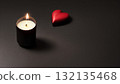 Candle and Heart 132135468