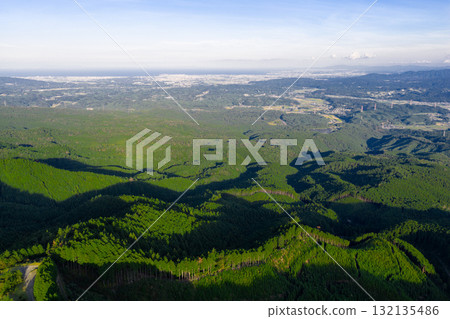 青山高原的風車（無人機空拍） 132135486