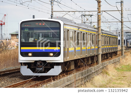Uchibo Line, Sodegaura-Iwane, JR East, 209 series, C402 formation (Makuhari) 132135942