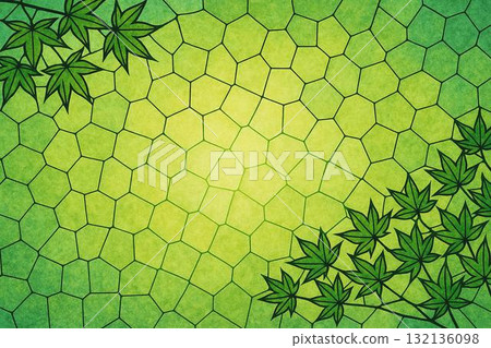 Frame Material: Fresh Green Maple, Stained Glass Style 132136098