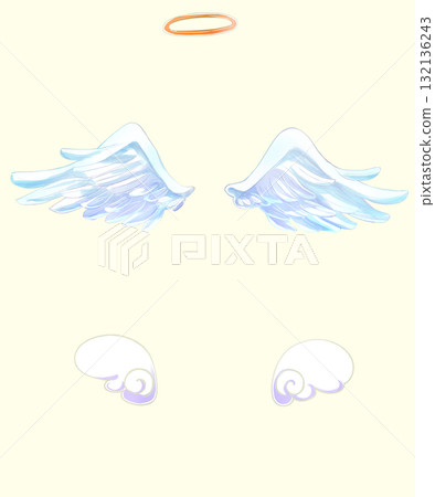 Angel wings and halo 132136243