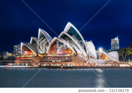 雪梨歌劇院的夜景 132136278