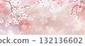 美麗的日式櫻花和梅花背景插圖 AI 生成的圖像 132136602