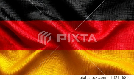 Celebrating Lithuanias independence day with the national flag waving proudly against a clear blue sky Celebrating Lithuanias independence day with the national flag waving proudly against a clear blue sky 132136803