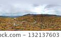 Aerial view of the autumn leaves on Echo Line 132137603