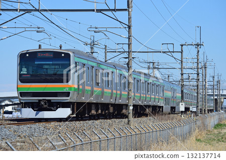 東北本線、栗橋-東鷲宮、JR東日本、E231系列1000系列、K-33列車(神津) 東北本線、栗橋-東鷲宮、JR東日本、E231系列1000系列、K-33列車(神津) 132137714
