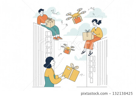 無人機運送包裹的未來 無人機運送包裹的未來 132138425