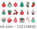 Christmas tree decorations 132138682