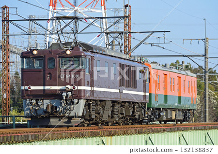 Takasaki Line, Okabe-Honjo, JR East, EF64-1001 (Takasaki) + Kumoya 143-51 (Niigata) 132138837