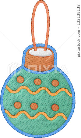 Joyful christmas ornament embroidery patch with festive stitch design holiday decoration for season Joyful christmas ornament embroidery patch with festive stitch design holiday decoration for season 132139138