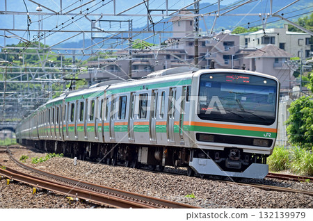 東海道本線、真鶴、JR東日本、E231系1000系、U45列車(大山) 東海道本線、真鶴、JR東日本、E231系1000系、U45列車(大山) 132139979
