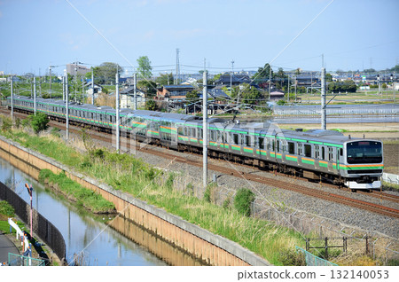 東北本線、栗橋-東鷲宮、JR東日本、E231系列1000系列、K-16列車（神津） 132140053