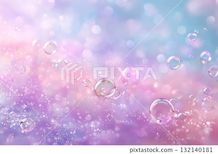 Colorful Soap Bubbles Floating in a Dreamy Pastel Background During Daytime 132140181