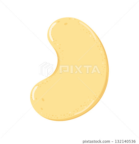 Cashew nut simple cartoon illustration design Cashew nut simple cartoon illustration design 132140536