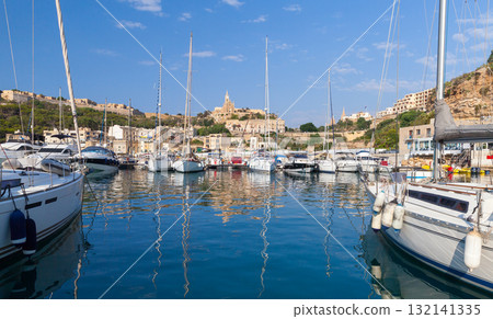Coastal landscape photography of Mgarr marina Coastal landscape photography of Mgarr marina 132141335