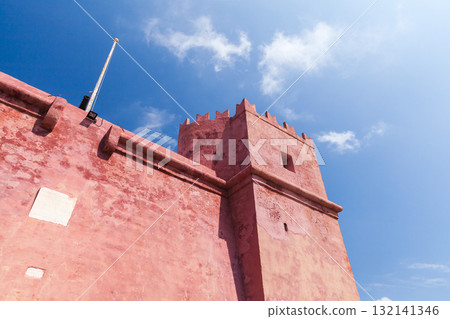 Corner of Saint Agathas Tower also known as Red Tower or Fort Saint Agatha 132141346
