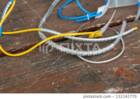 Bird ringing equipment with metal identification bands. 132142770