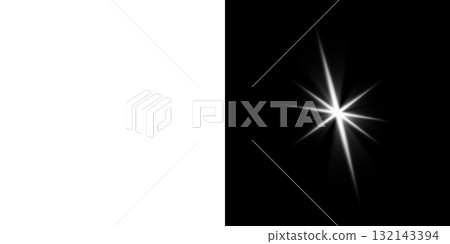 White star shining (left: transparent background, right: black background) White star shining (left: transparent background, right: black background) 132143394