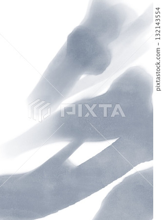 Abstract watercolor grey blue turquoise light element dark textured background design paper high-quality texture background pastel 132143554