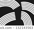 Abstract black white wavy line pattern background geometric design template card element minimalistic vertical horizontal 132143563