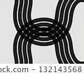 Abstract black white wavy line pattern background geometric design template card element minimalistic vertical horizontal 132143568