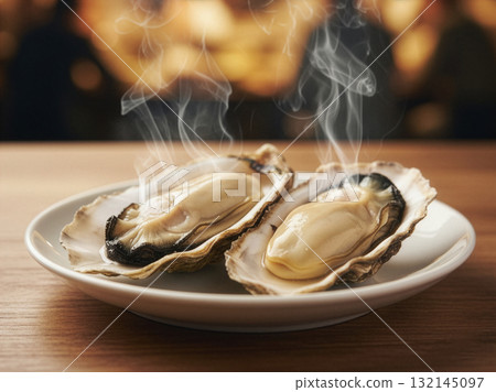 美味熱氣騰騰！新鮮烤牡蠣的奢華冬季晚餐 132145097