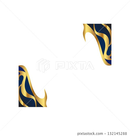 luxury simple and elegant blue gold portrait certificate border for graduation luxury simple and elegant blue gold portrait certificate border for graduation 132145288