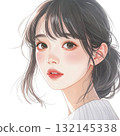 可愛的日本女性 AI 生成的圖像 132145338