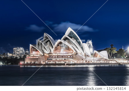 雪梨歌劇院的夜景 132145814