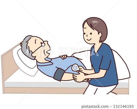 上門護理師：透過測量血壓檢查病人的狀況 132146193