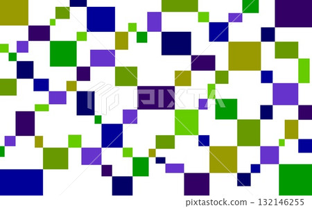 幾何圖案、正方形、海軍藍、綠色、紫色、白色背景 幾何圖案、正方形、海軍藍、綠色、紫色、白色背景 132146255
