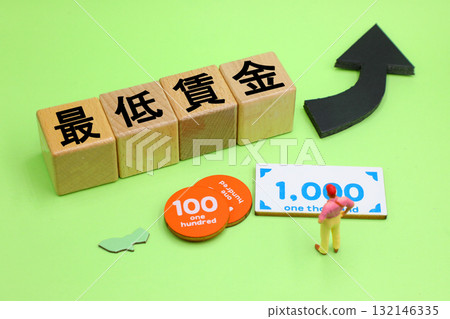 最低工資上漲圖片 132146335