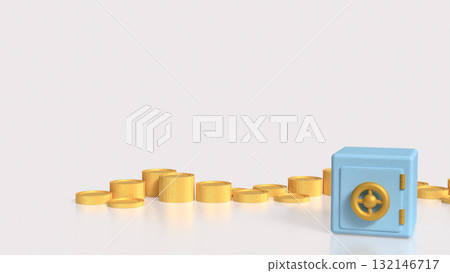 The Safe deposit box for Earn or Business concept 3d Rendering. The Safe deposit box for Earn or Business concept 3d Rendering. 132146717