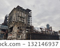 Decaying remains of an industrial facility 132146937