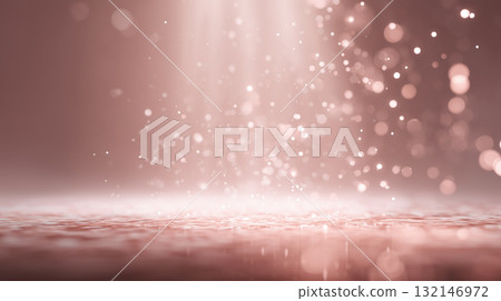 Rose Gold Dream: Romantic Background with Soft Light and Particles Rose Gold Dream: Romantic Background with Soft Light and Particles 132146972