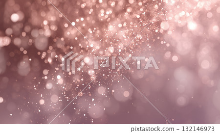 Rose Gold Dream: Romantic Background with Soft Light and Particles Rose Gold Dream: Romantic Background with Soft Light and Particles 132146973