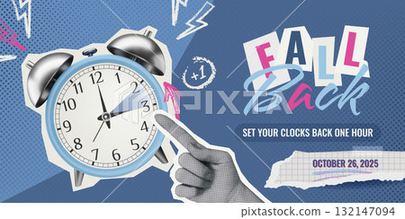 Daylight Saving Time Ends collage 132147094