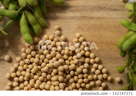 Soybeans on the table Soybeans on the table 132147271