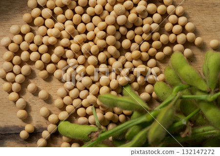 Soybeans on the table Soybeans on the table 132147272