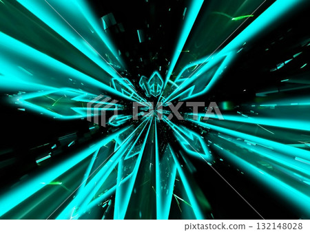 3d illustration of countless abstract blue light arrows moving upwards in a technology concept 132148028