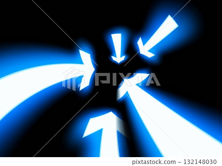 3d illustration of countless abstract blue light arrows moving upwards in a technology concept 3d illustration of countless abstract blue light arrows moving upwards in a technology concept 132148030