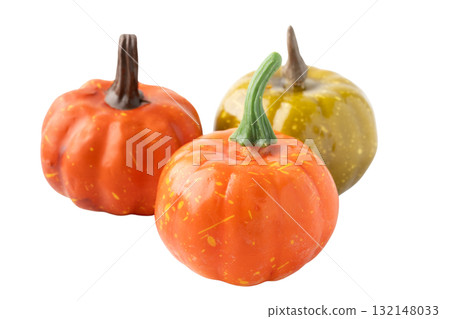 Pumpkin figurine (Halloween) on transparent background (png) Pumpkin figurine (Halloween) on transparent background (png) 132148033