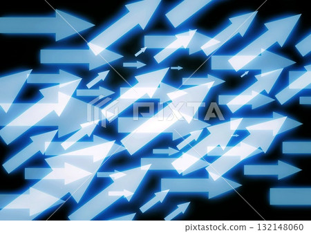 3d illustration of countless abstract blue light arrows moving upwards in a technology concept 3d illustration of countless abstract blue light arrows moving upwards in a technology concept 132148060