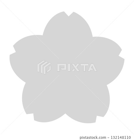 簡單的櫻花框架插圖素材圖示灰色 簡單的櫻花框架插圖素材圖示灰色 132148110