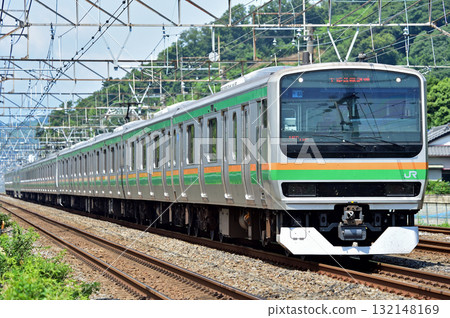 東海道本線、二宮大磯、JR東日本、E231系列1000系列、U66列車（大山） 132148169
