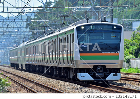 Tokaido Main Line, Ninomiya-Oiso, JR East, E233 series 3000 series, U619 (Oyama) 132148171