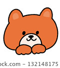 Cute and relaxed hand-drawn illustration of the Chinese zodiac dog 132148175