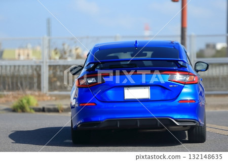 藍色日本跑車 132148635